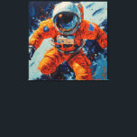 Ring Around the Moon-12 Canvastryck<br><div class="desc">Denna livfulla digitala konst visar en astronaut som stirrar ut i rymden.</div>