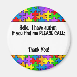 Ring Autism ID-Märkre Magnet