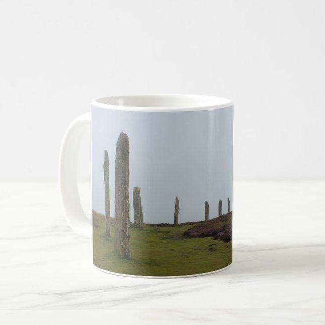 Ring av Brodgar (den Orkney ön) Kaffemugg (Framsida vänster)