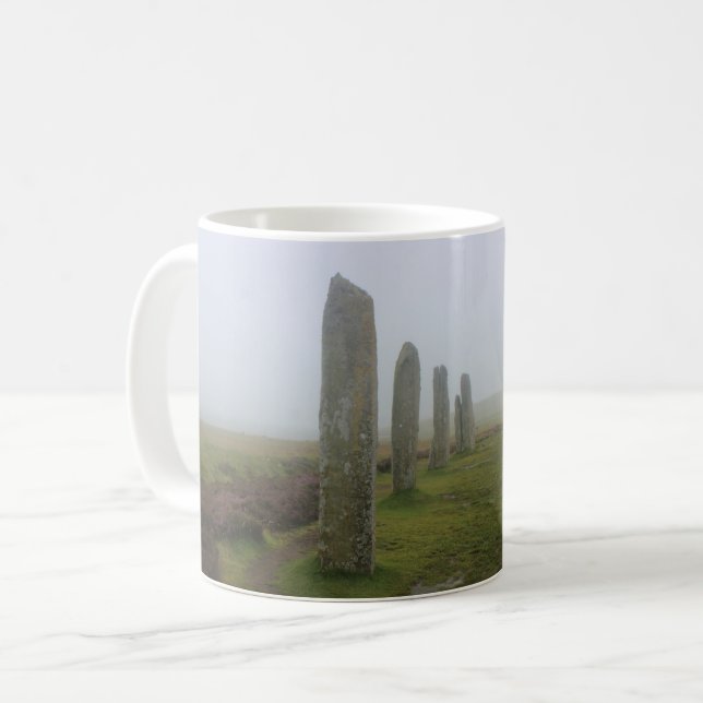 Ring av Brodgar (den Orkney ön) Kaffemugg (Framsida vänster)