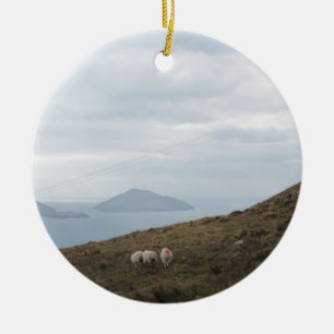 Ring av Kerry, Irland Julgransprydnad Keramik