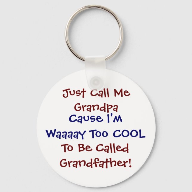 Ring bara farfar Coola Grandfather Keychain Nyckelring (Framsida)