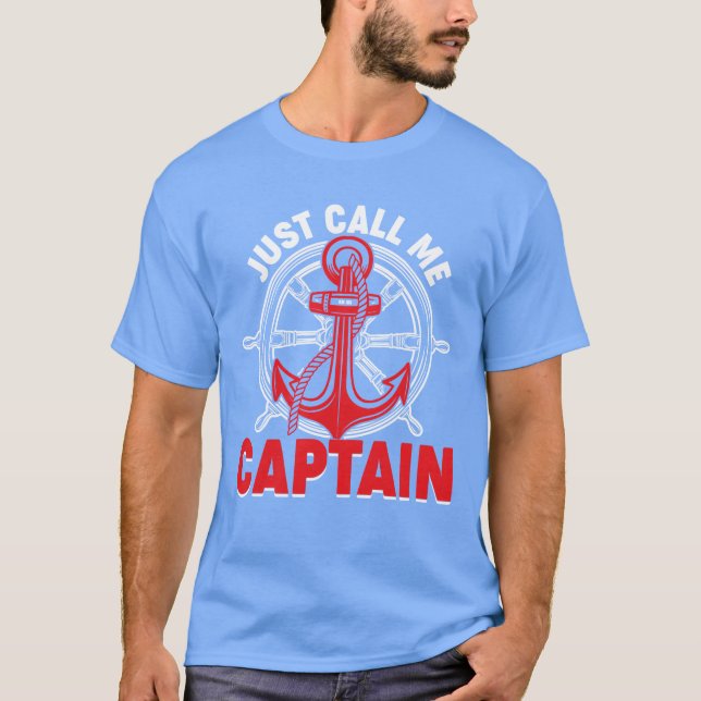 Ring bara kapten Boating Sailor Anchor Boa T Shirt (Framsida)