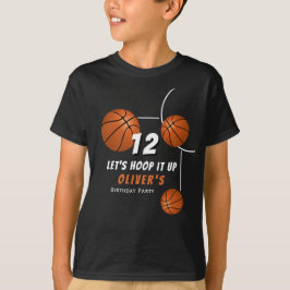 Ring: Basketball Boll Sports Barns födelsedag T Shirt