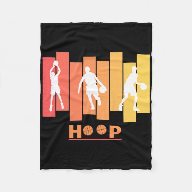 Ring Basketball Funny - Orange Fleecefilt (Framsidan)