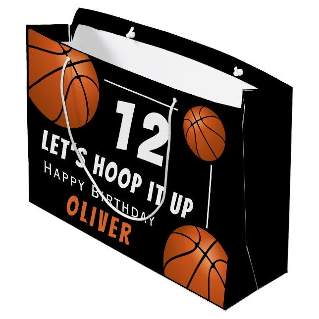 Ring: Basketball Sports Barns födelsedag (Baksidan Vinklad)