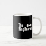 Ring Bearer Bowtie Ring, Bröllop Groom Bri Kaffemugg<br><div class="desc">Ring Bearer Bowtie Ring,  Bröllop Groom Bride</div>