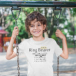 Ring Bearer Bröllop Duties T Shirt<br><div class="desc">ring har bröllop som personlig med ring namn</div>