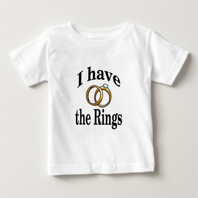 Ring Bearer Bröllop Infant Shirt Tee Shirt (Framsida)