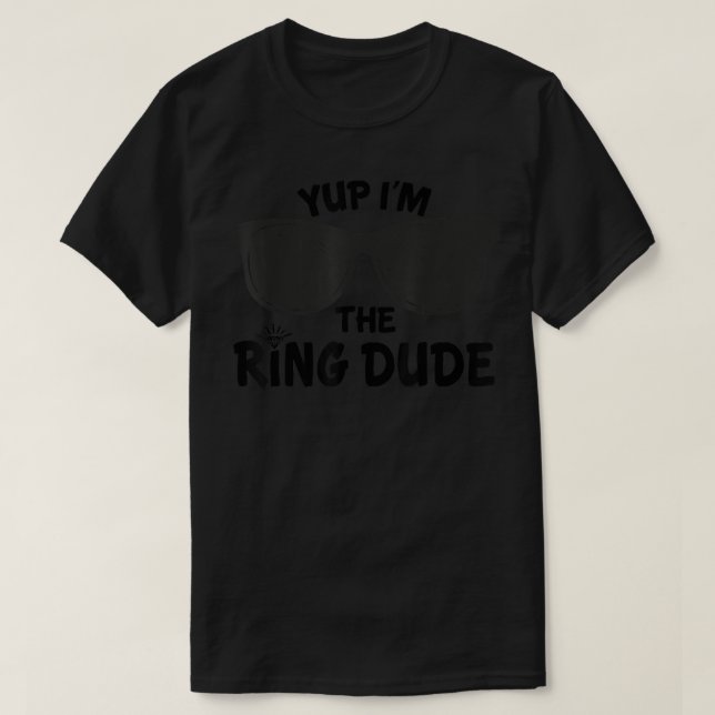 Ring Bearer Bröllop Ring Bearer Yup Im Ring D T Shirt (Design framsida)