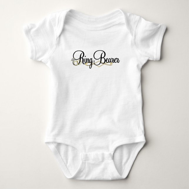 Ring Bearer - Bröllop Tee (Framsida)