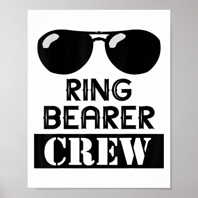 Ring Bearer Crew Ring Wedding Party Sungl Security Poster (Framsidan)