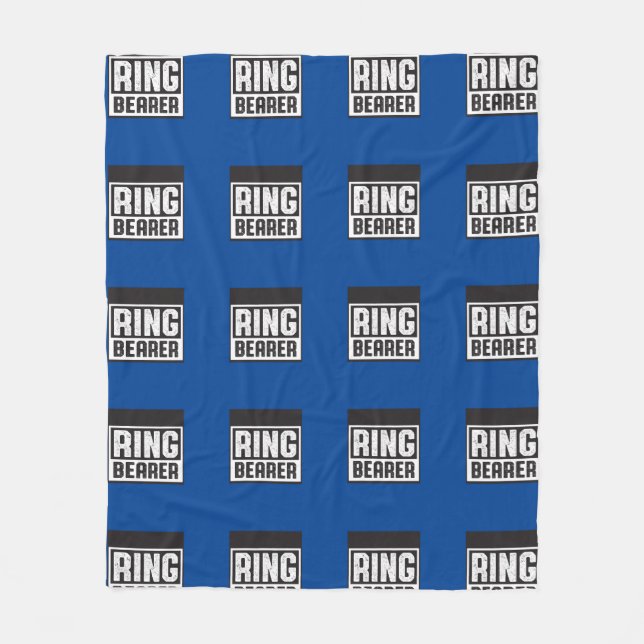 Ring Bearer Fleece Blanket Blu och Blk Collection (Framsidan)