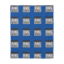 Ring Bearer Fleece Blanket Blu och Blk Collection
