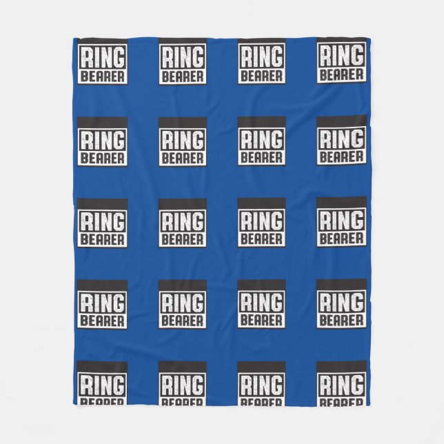 Ring Bearer Fleece Blanket Blu och Blk Collection (Framsidan)