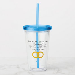 Ring Bearer Gift Acrylic Tumbler Take Away Mugg