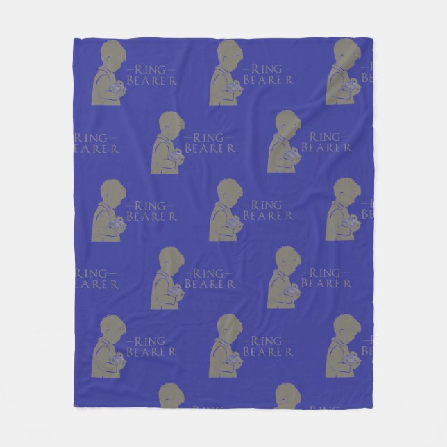 Ring Bearer Keepsaké Fleecefilt (Framsidan)