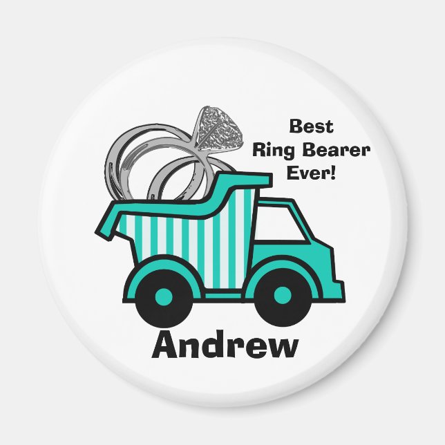 Ring Bearer Lastbil Magnet (Framsidan)