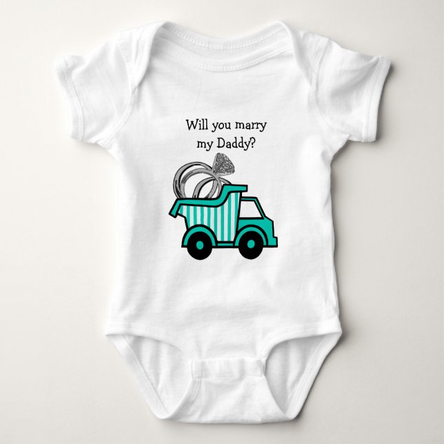 Ring Bearer Lastbil Tee Shirt (Framsida)