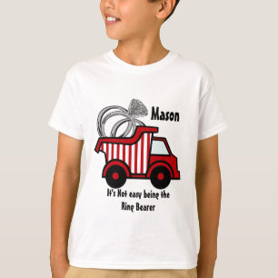 Ring Bearer Red Lastbil T-shirt