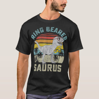 Ring Bearer Saurus Dinosaur Bröllop T Re Ring Secu T Shirt