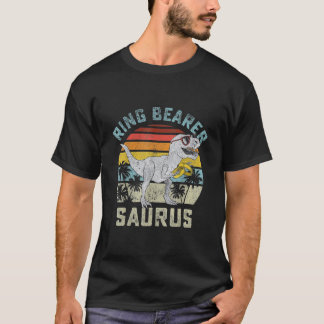 Ring Bearer Saurus Dinosaur Bröllop T Shirt