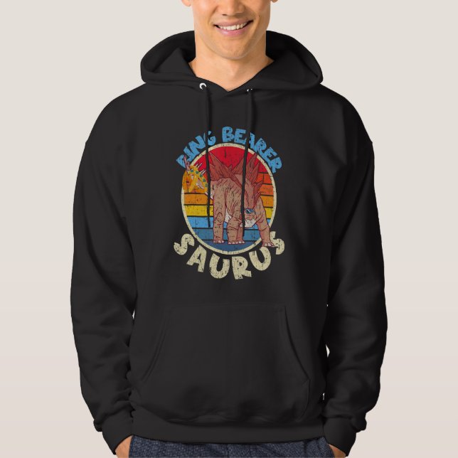 Ring Bearer Saurus I Stegosaurus Stenops I-familje Hoodie (Framsida)