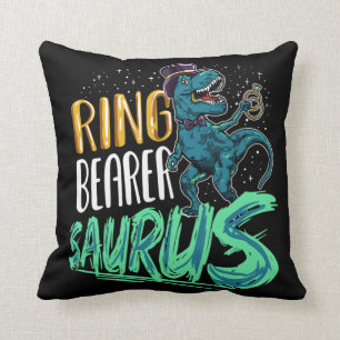 Ring Bearer Saurus T-Rex Dinosaur-Bröllopsfesten Kudde