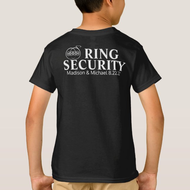 Ring Bearer Security Agent T-Shirt (Baksida)