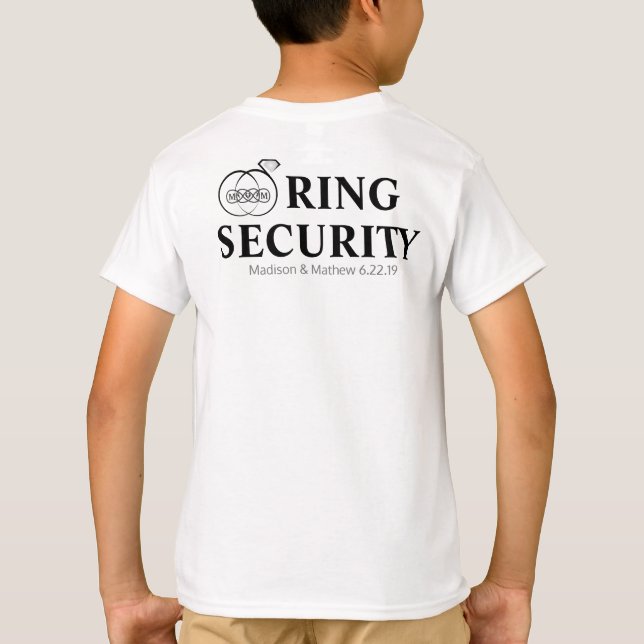 Ring Bearer Security T Shirt (Baksida)