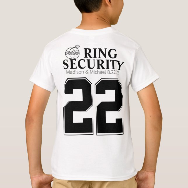 Ring Bearer Security T Shirt (Baksida)