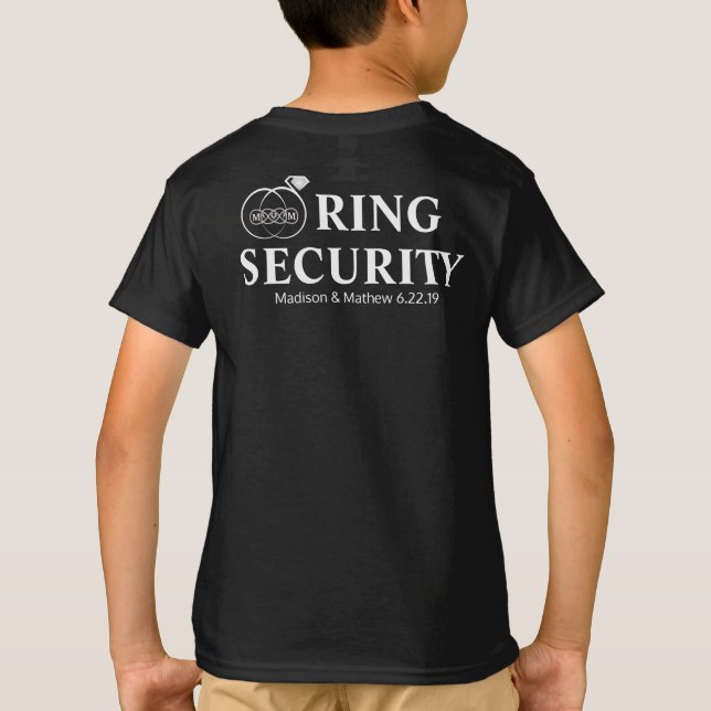 Ring Bearer Security T Shirt (Baksida)