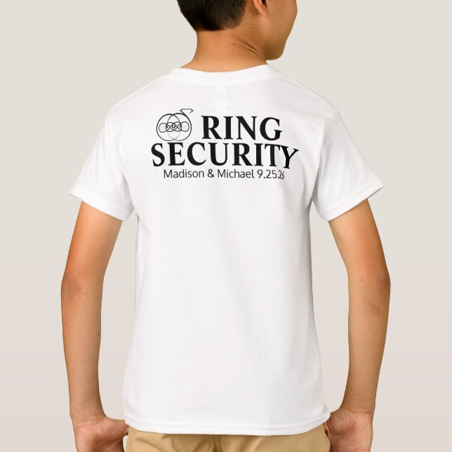 Ring Bearer Security T Shirt (Baksida)