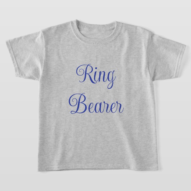 Ring Bearer T Shirt (Laydown)