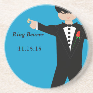 Ring Bearer Tuxedo Underläggs Underlägg Sandsten