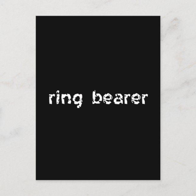 Ring Bearer Vykort (Framsida)