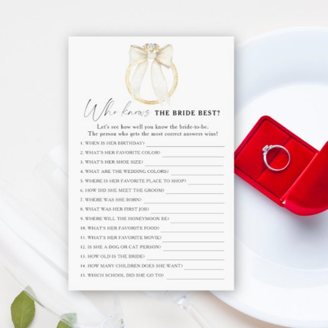 Ring & Bow Möhippa Vem vet vad bruden är bäst (Skapare uppladdad)