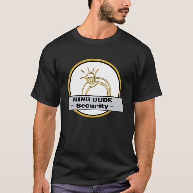 Ring Bröllopsfesten Ring Bearer Boys  T Shirt (Framsida)