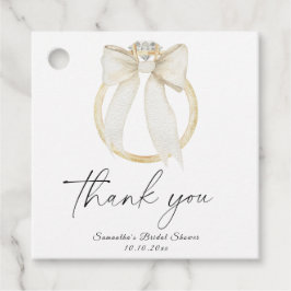 Ring Brudbukett Hon knyter knuten Bröllopsfest tac Gåvor Etiketter