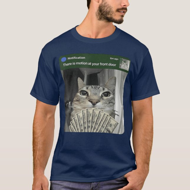 Ring Cat med Motion Meme pojke T Shirt (Framsida)