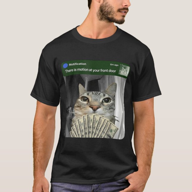 Ring Cat With Motion Meme  T Shirt (Framsida)