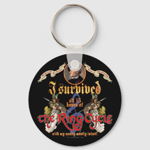 Ring Cycle Survivor Nyckelring