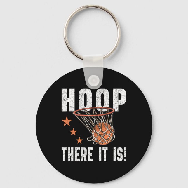 Ring där är det! Basketball B-Boll Fläkt Nyckelring (Framsida)