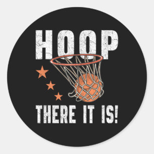 Ring där är det! Basketball B-Boll Fläkt Runt Klistermärke