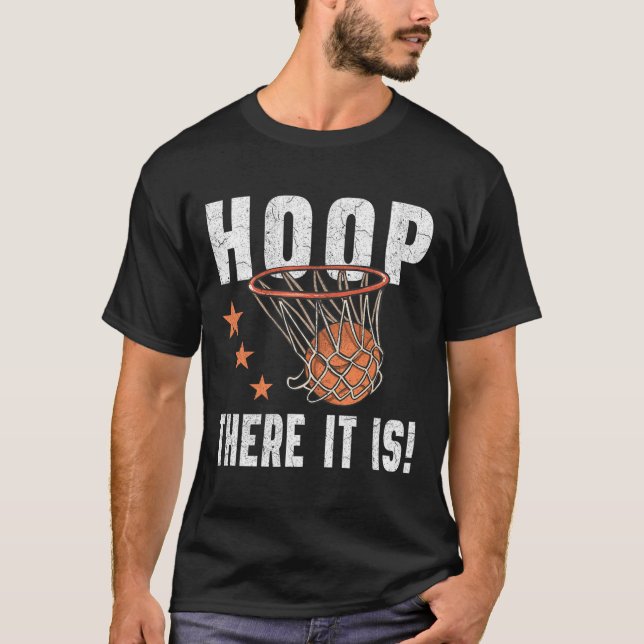 Ring där är det! Basketball B-Boll Fläkt T Shirt (Framsida)
