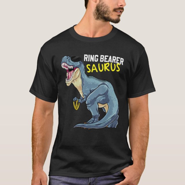 Ring Dinosaur Bearer Saurus Wedding Ring Rex Secur T Shirt (Framsida)