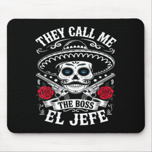 Ring el jefe chefen skämt roligt cinco de mayo män musmatta