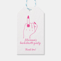 Ring Finger Trendig Rosa Bachelorette Tack