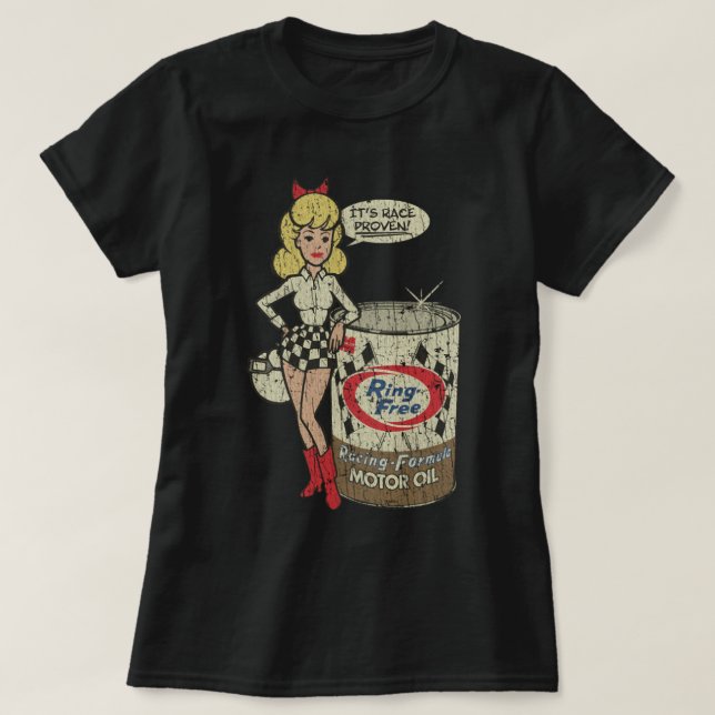 Ring Free Oil Tävling Proven 1923 T-Shirt (Design framsida)