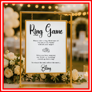Ring Game Bröllopsduschspel Eleganta Spel
